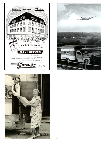 Collage Kaufhaus Ganz Historie